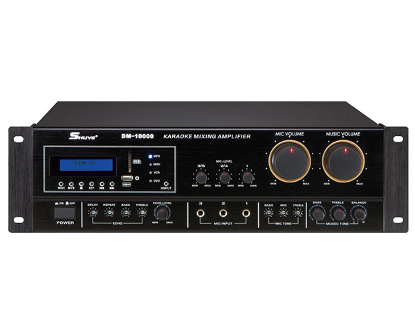 DM-10000  專業(yè)卡拉OK功放機(jī)1、帶藍(lán)牙，USB/SD(播放MP3)